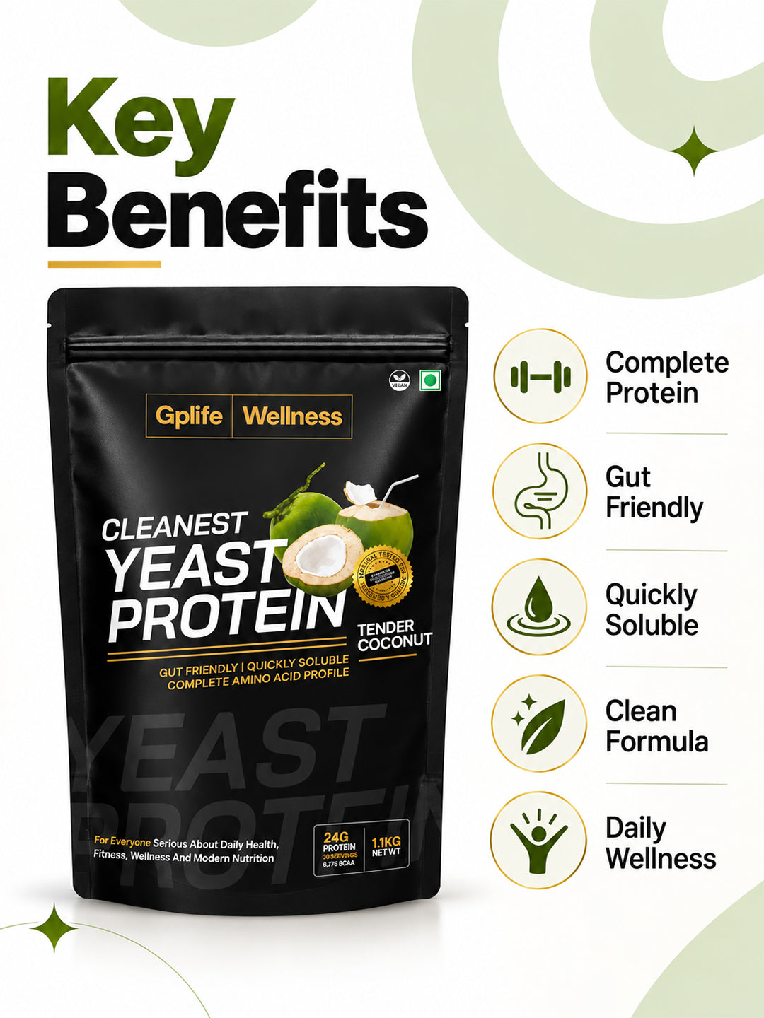 YEAST PROTEIN: TENDER COCONUT