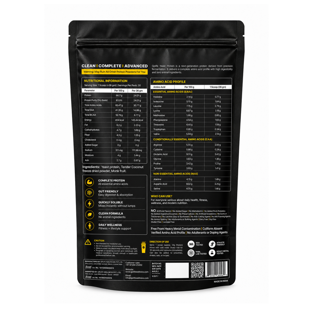 COCONUT YEAST PROTEIN