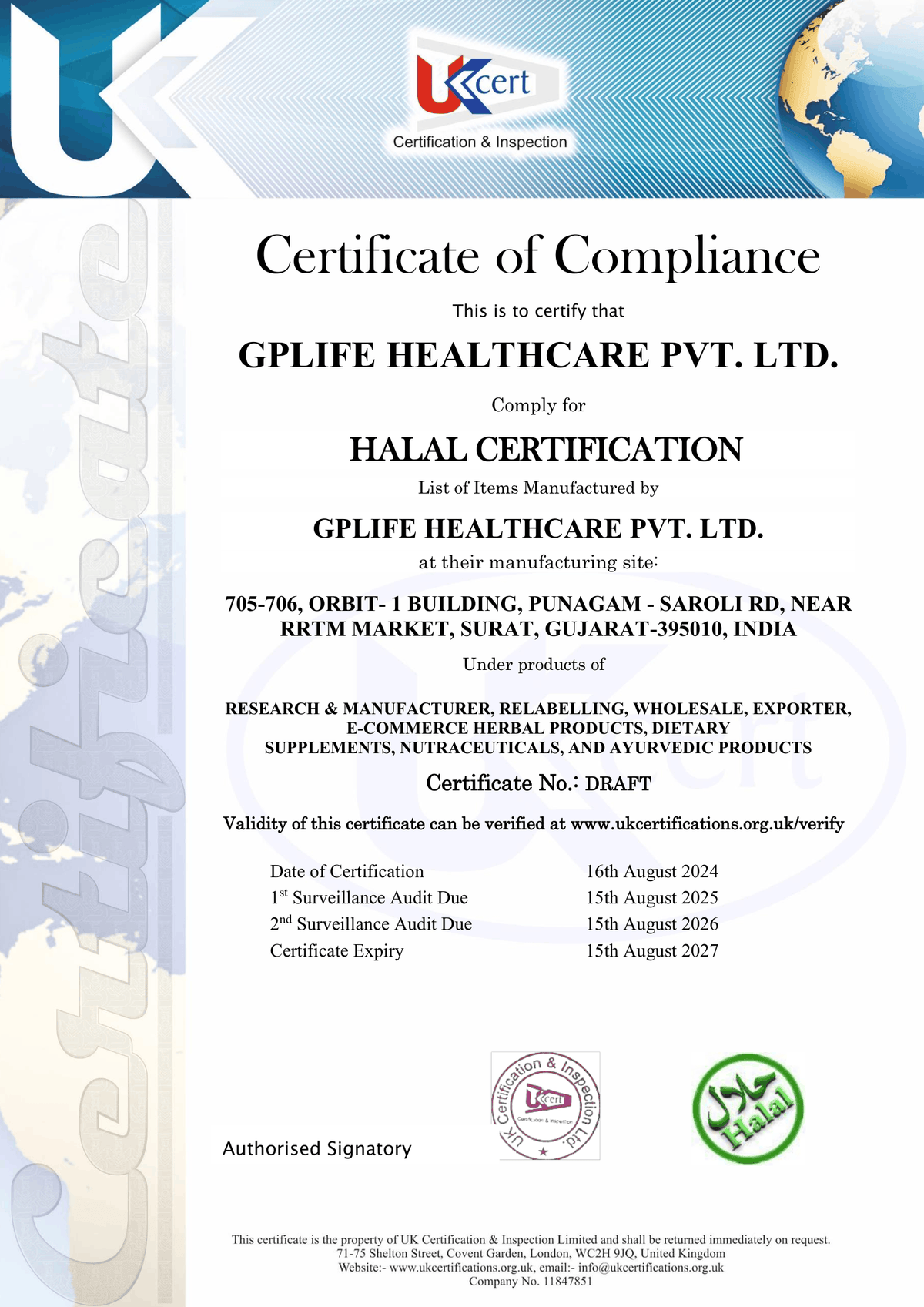 HALAL Certificate