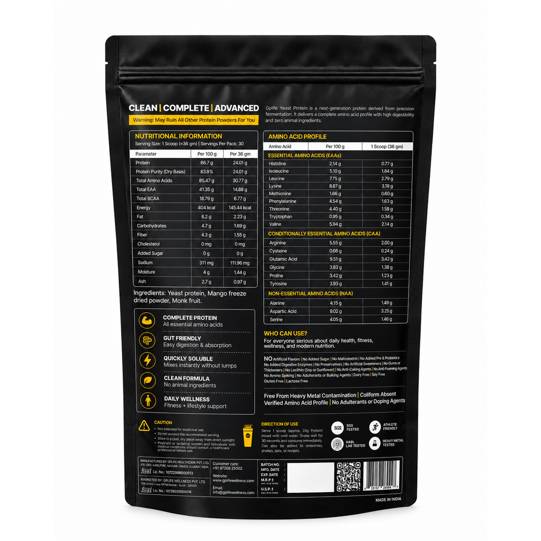 MANGO YEAST PROTEIN